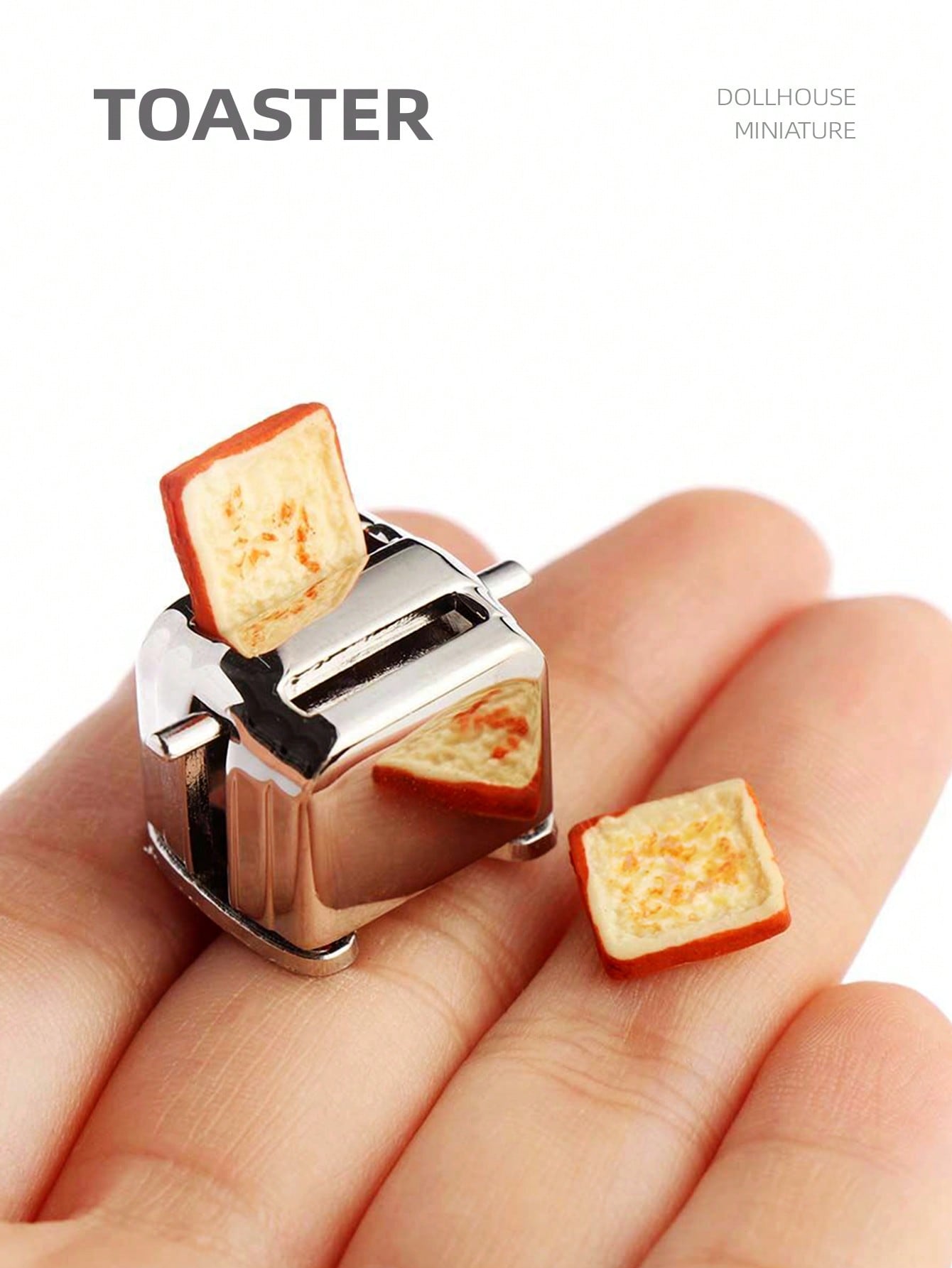 Kitchen Gadgets Wholesale - 1:12 Dollhouse Miniature Toaster, Mini Simulation