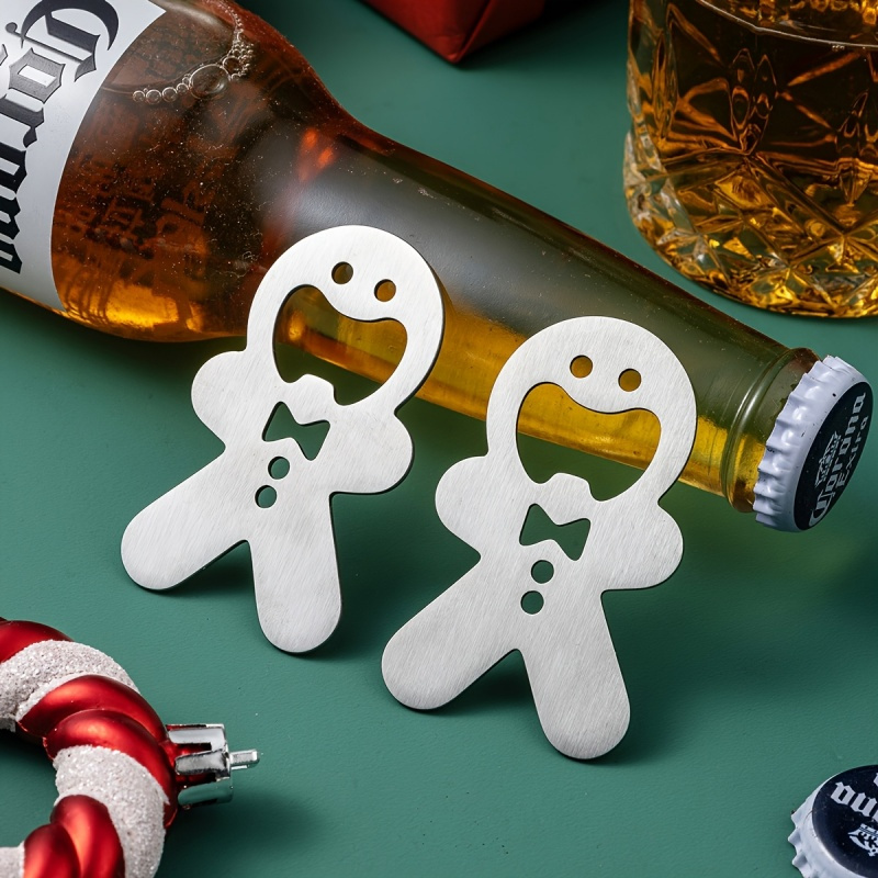 Kitchen Gadgets For Gifts - Gingerbread Man Bottle Opener Stainless Steel