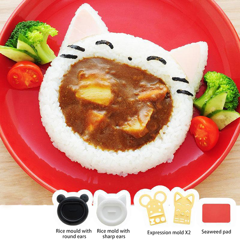 Kitchen Gadgets Wholesale - 1Pcs Cute Cartoon Cat Bear Sushi