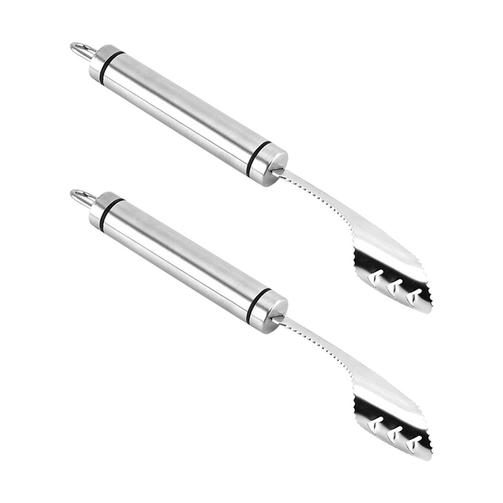 Kitchen Gadgets Usa - 2Pcs Stainless Steel Chili Corer Remover