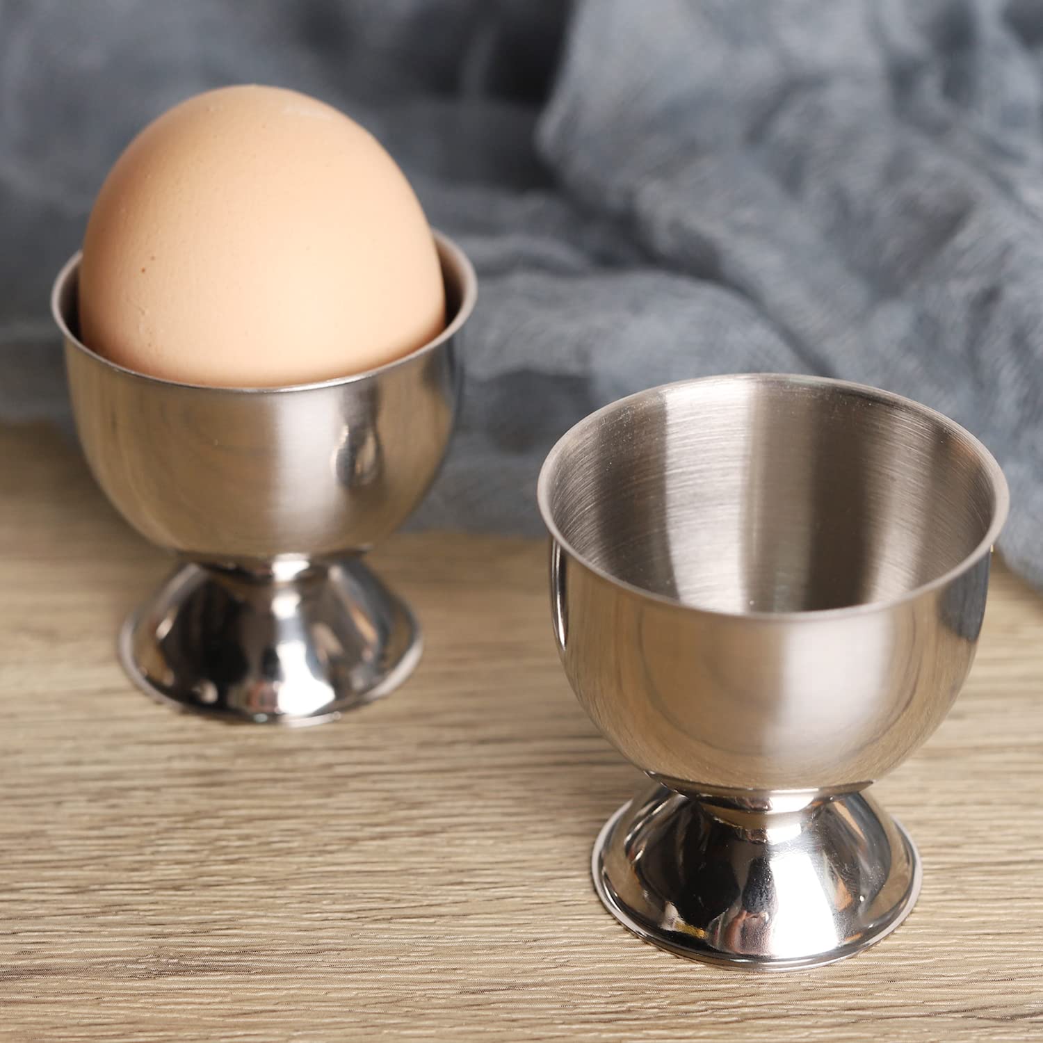 Kitchen Gadgets For Gifts - Stainless Steel Egg Cups Set Hard