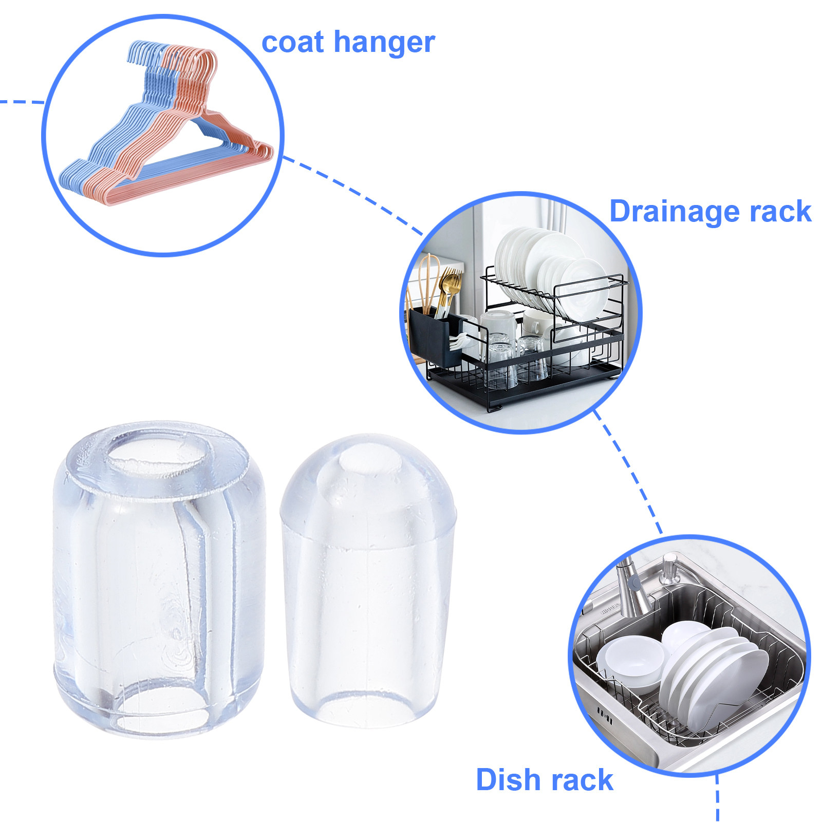 80Pcs Kitchen Sink Grid Feet P - огляд і ціна Kitchen Gadgets Wholesale