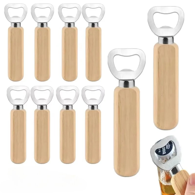 Stainless Steel Wooden Bottle  - огляд і ціна Kitchen Gadgets For Gifts