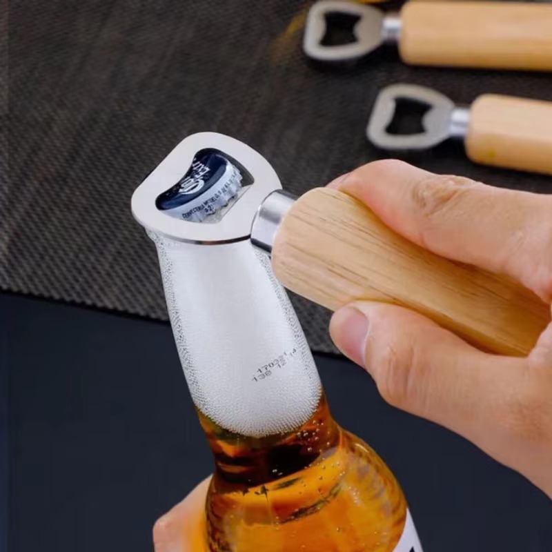 Stainless Steel Wooden Bottle  - огляд і ціна Kitchen Gadgets For Gifts