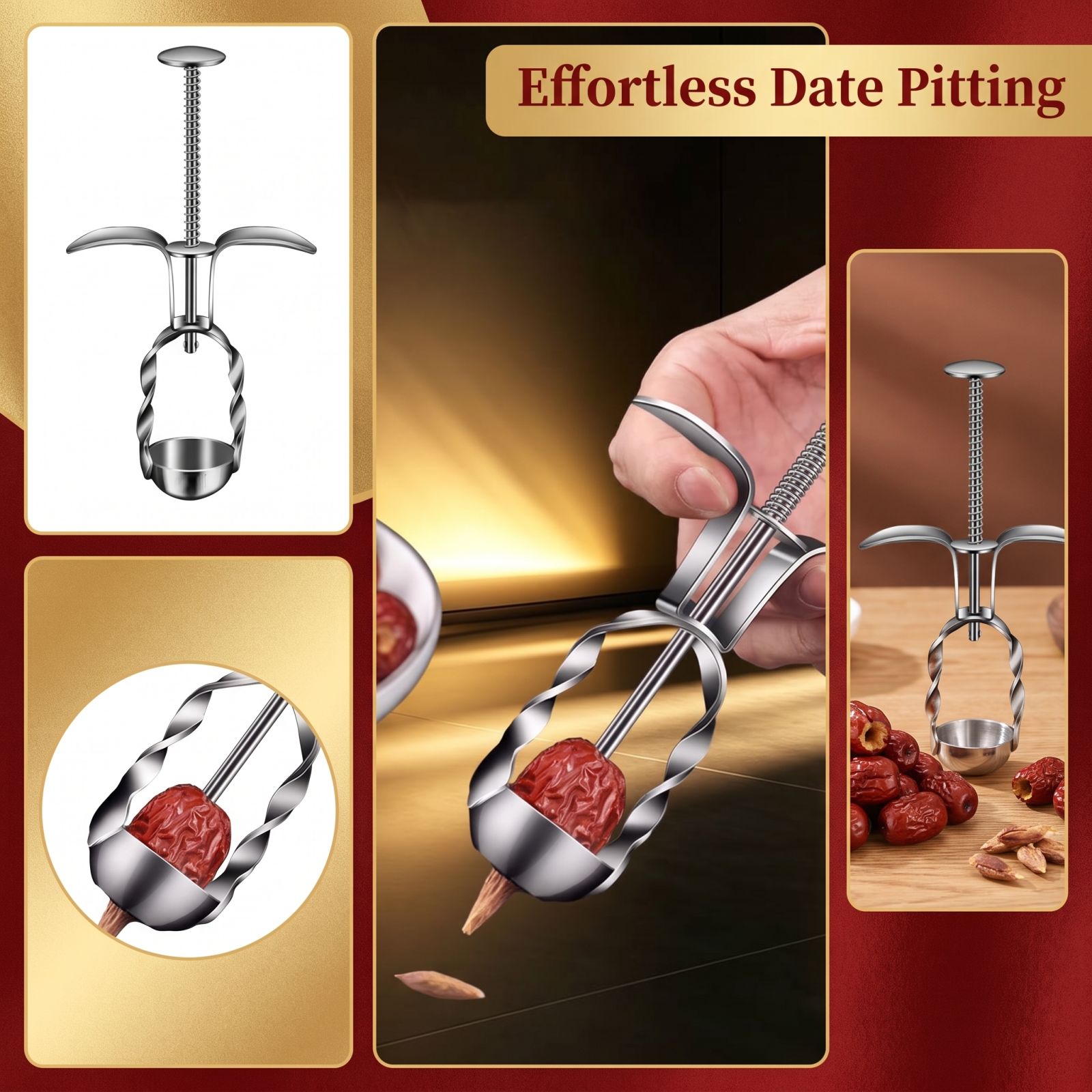 Stainless Steel Red Date Pitte - огляд і ціна Kitchen Gadgets For Cooking