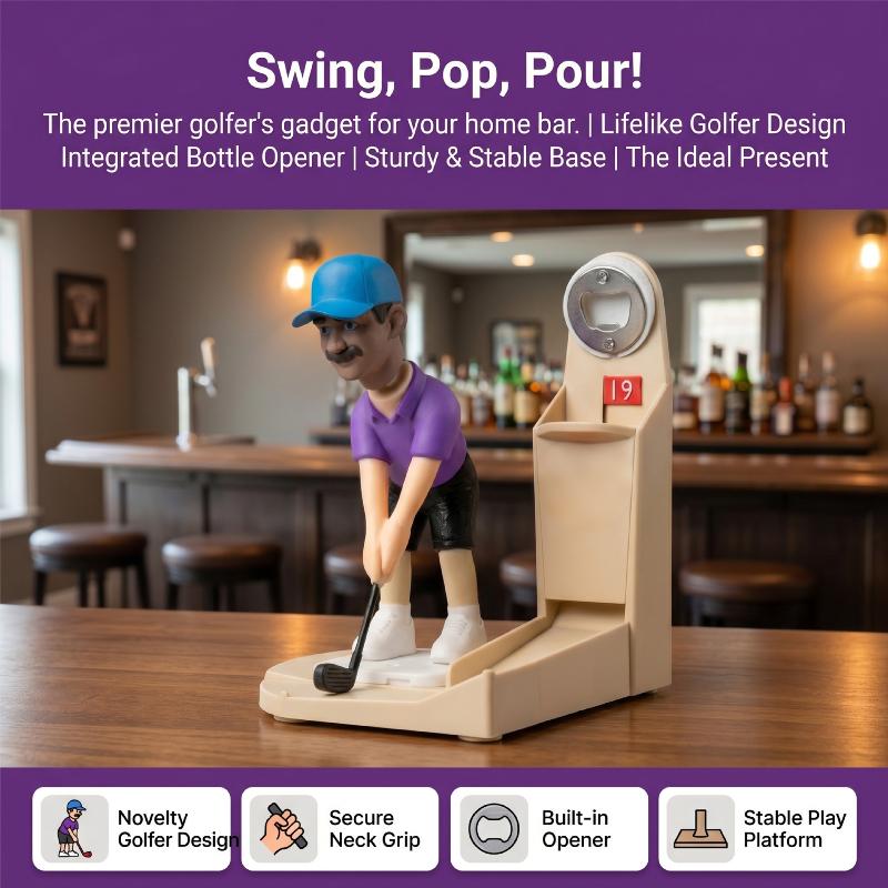 Golfer Figurine Beer Bottle Op - огляд і ціна Kitchen Gadgets For Gifts